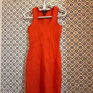 Sincerely Jules Vibrant Orange Midi Dress